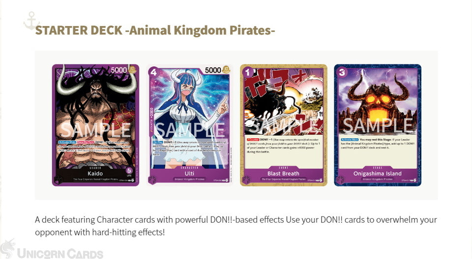 One Piece Card Game - Animal Kingdom Pirates - Starter Deck - ST04