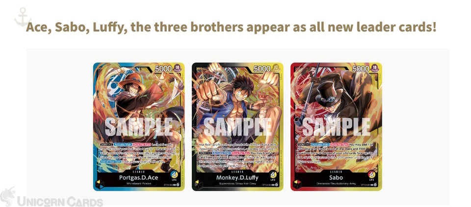 One Piece Card Game - The Three Brothers - Ultra Deck - ST13