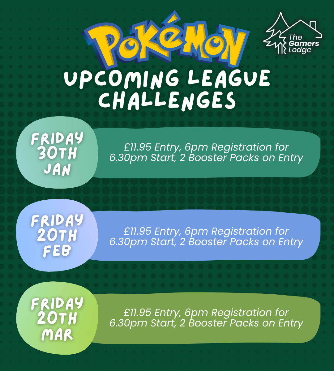 Pokémon TCG - Official Pokémon League Challenge! - FRIDAY 20th February