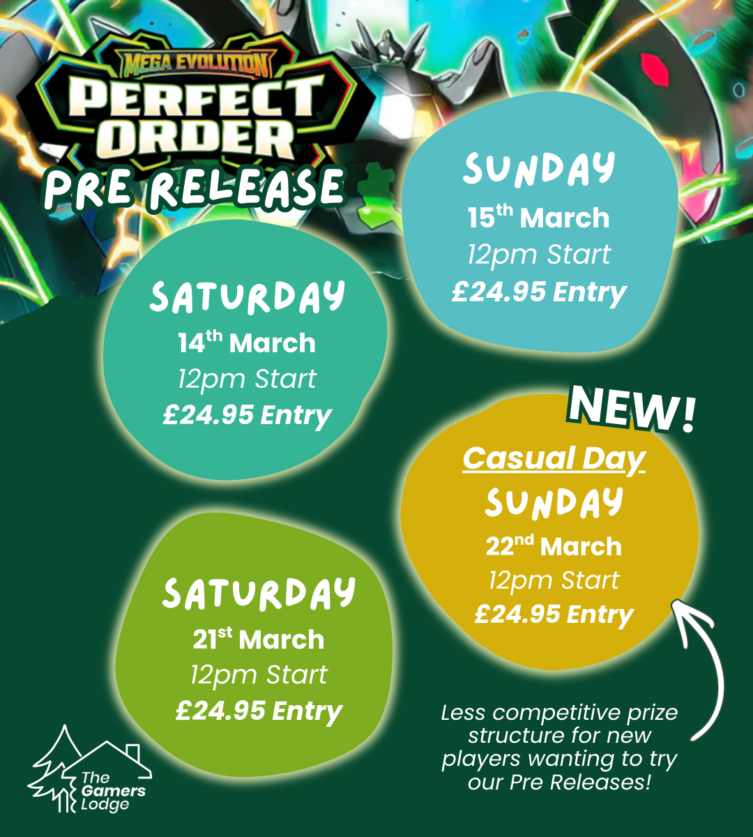 Pokémon TCG: Perfect Order Build & Battle Pre-Release 1 - Saturday 14th March