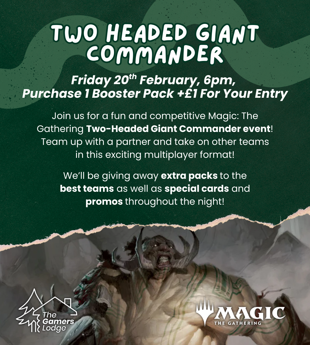 20/02/2026 MTG - Two Headed Giant Commander Event