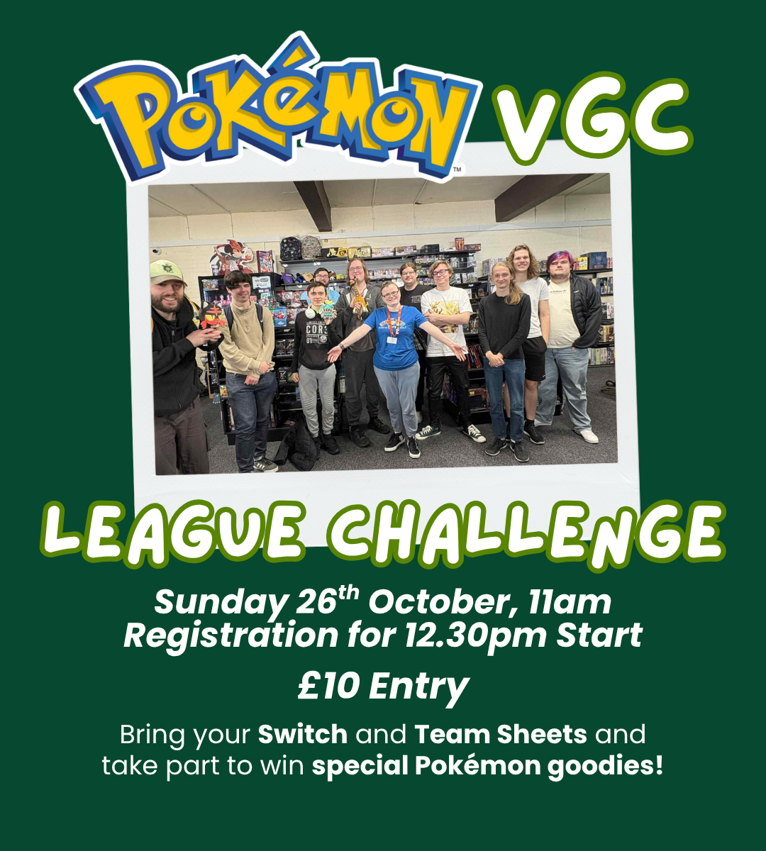 26/10/2025 Pokémon: VGC Challenge Cup Event Ticket – The Gamers Lodge
