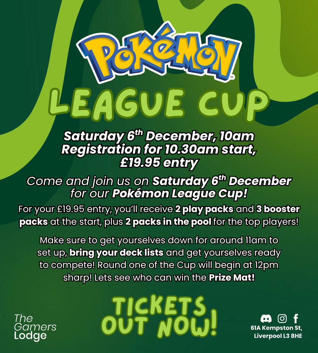 06/12/2025 TICKET - Pokémon Trading Card Game: Official Pokémon Cup!