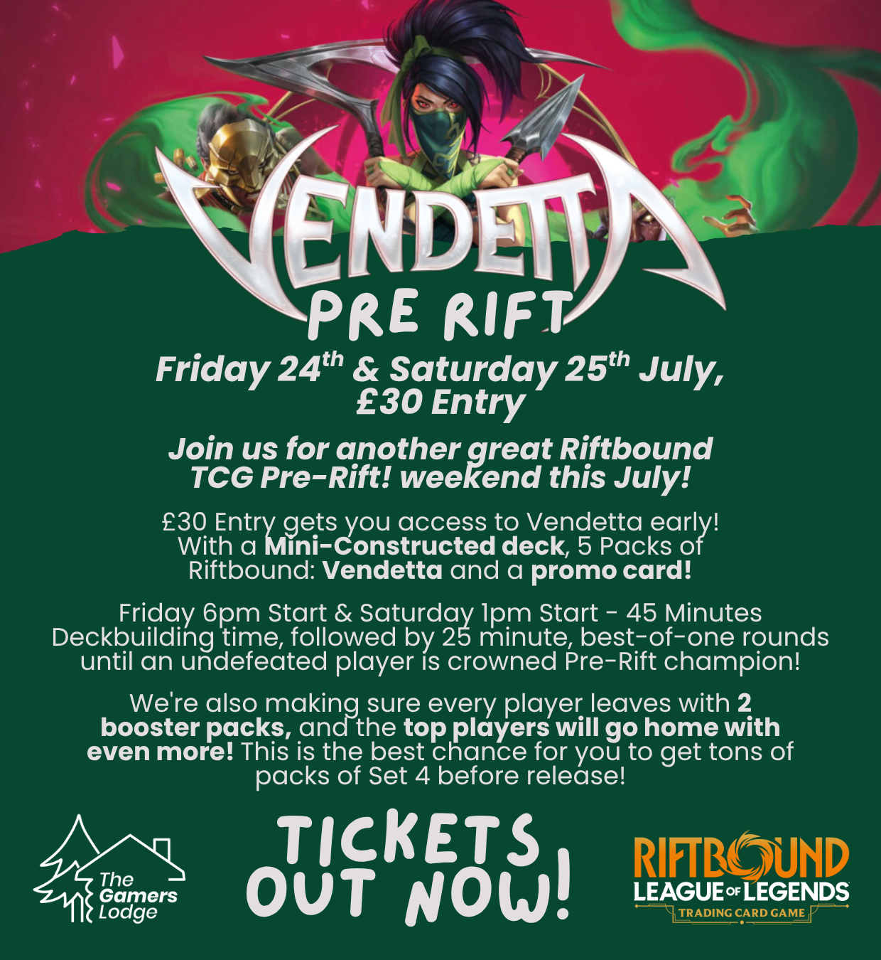 25.07.26 - Riftbound: Vendetta - Pre-Rift Event - Saturday