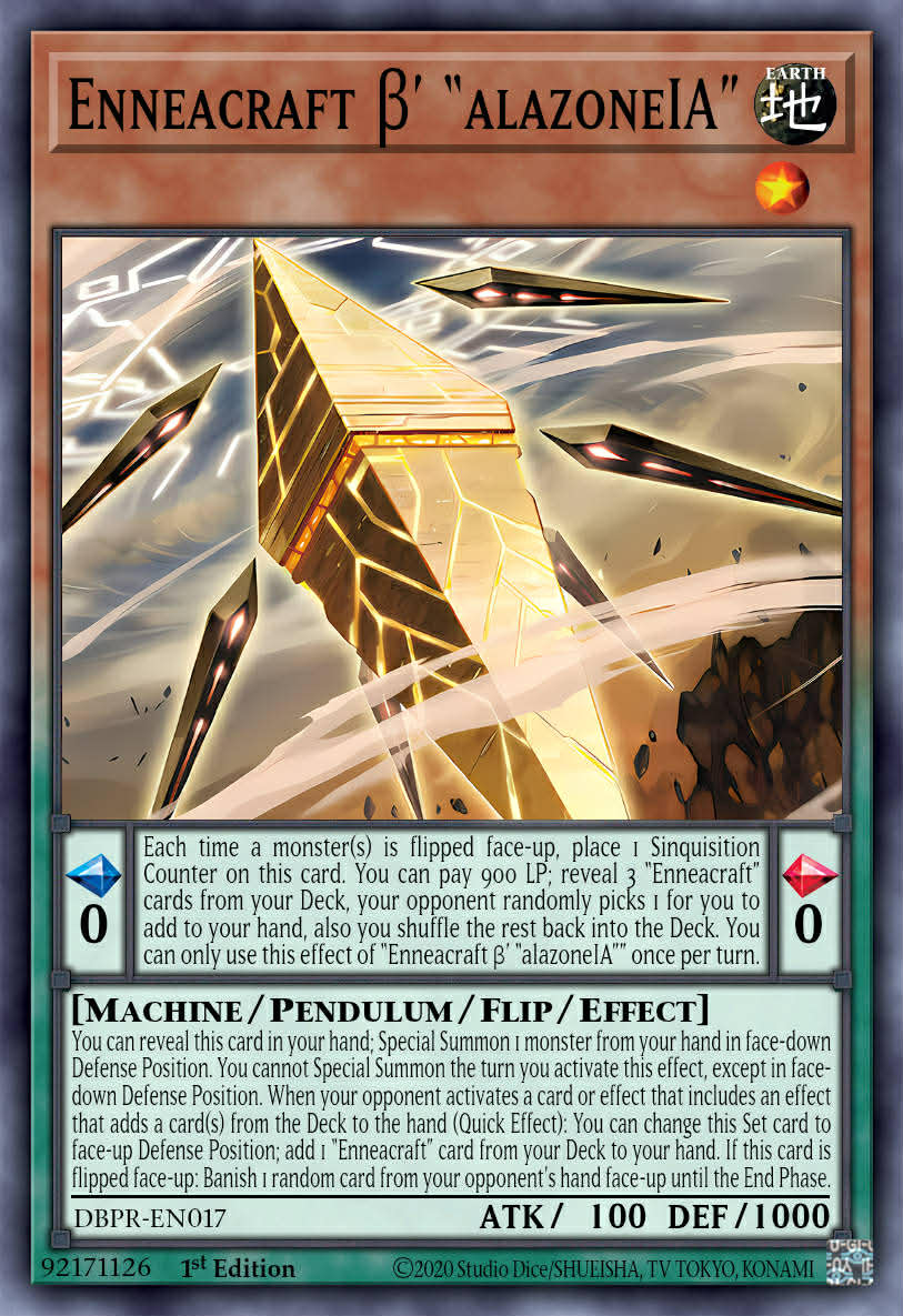 PHRE-EN017 “Deftero Enneacraft - “alazonelA” Rare