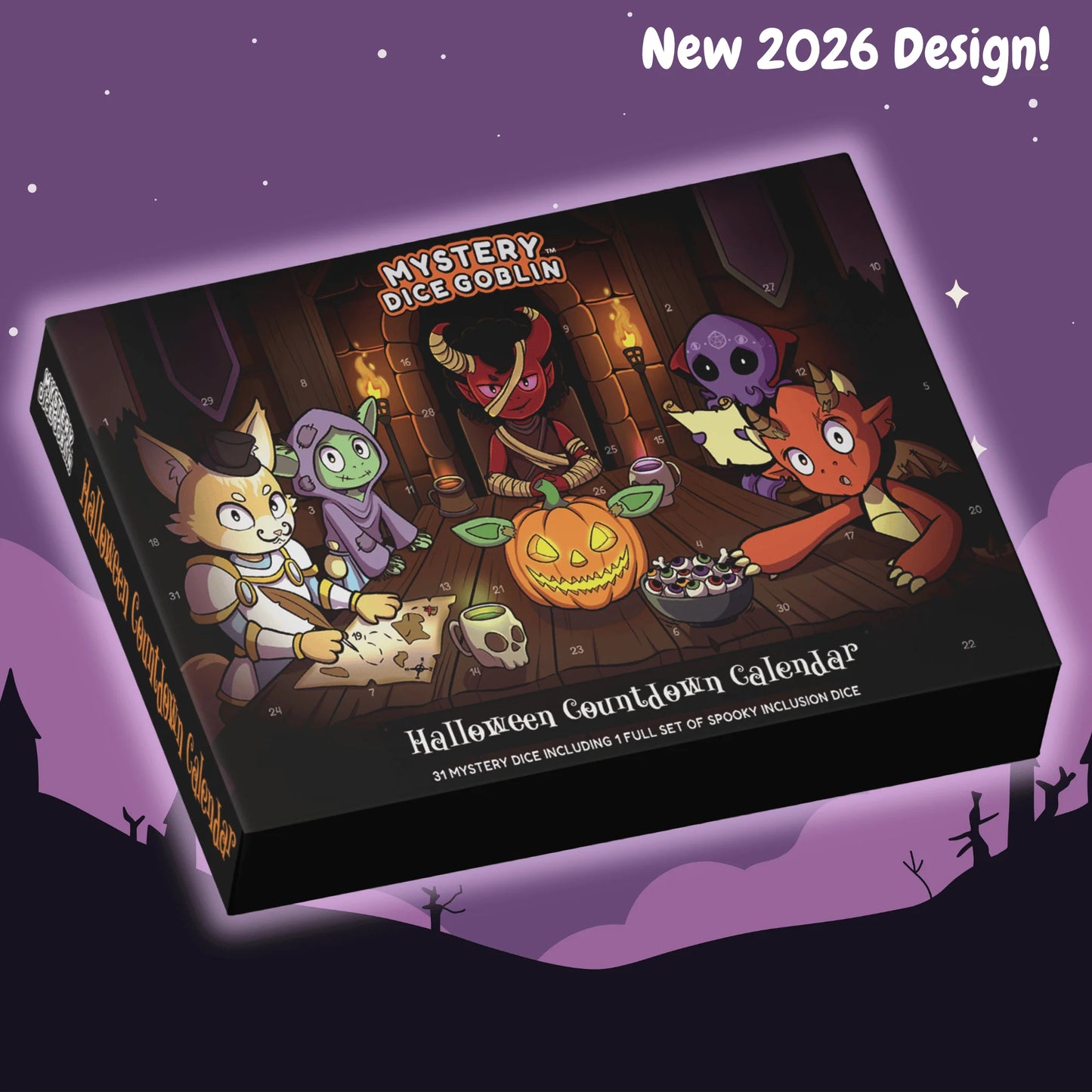 Mystery Dice Goblin: Halloween Dice Calendar - NEW 2026 Design