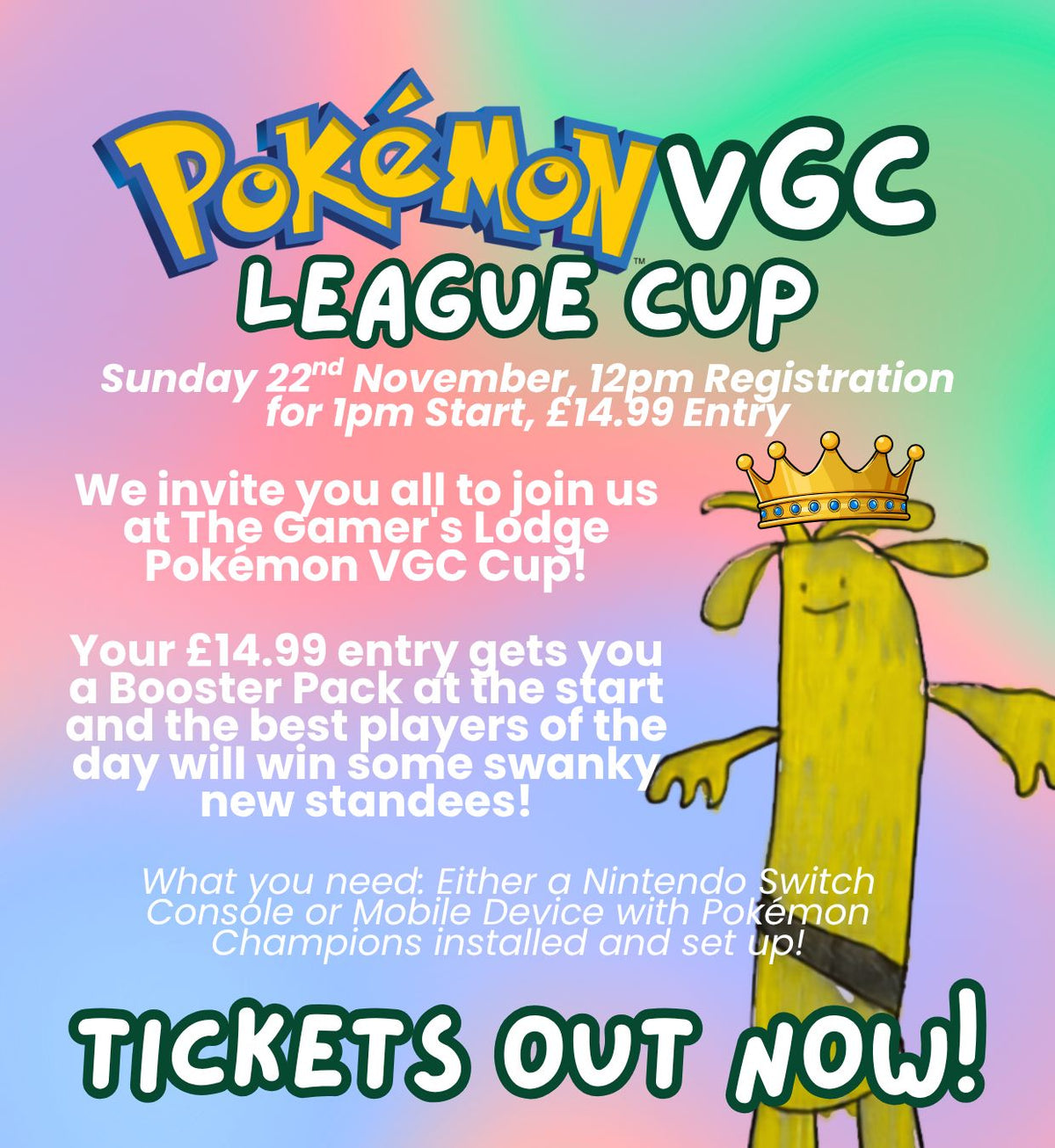 TICKET: The Lodge Pokémon VGC Cup - 22/11/26