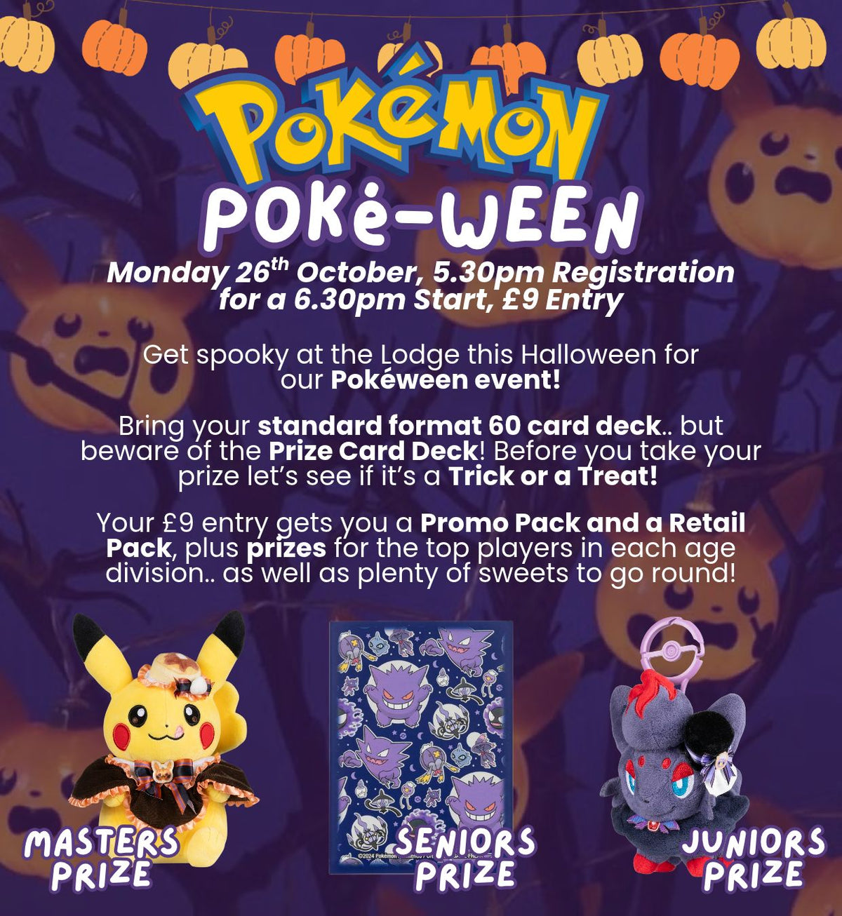 TICKET: The Lodge Pokémon TCG Pokéween - 26/10/26
