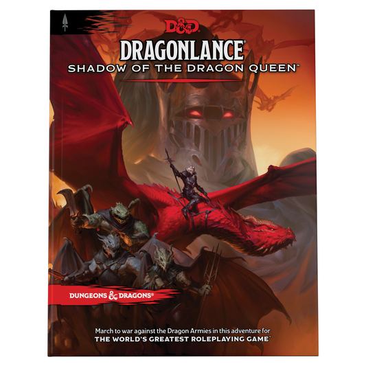 Dragonlance shadow of the dragon queen dungeons and dragons book front cover