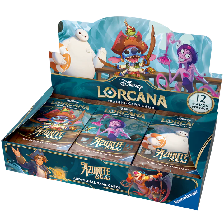 Disney Lorcana TCG - Azurite Sea - Booster Box 24 packs The Gamers Lodge Disney Lorcana TCG - Azurite Sea - Booster Box 24 packs The Gamers Lodge
