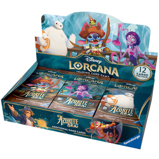 Disney Lorcana Trading Card Game - Azurite Sea - Booster Box 24 packs - Set 6