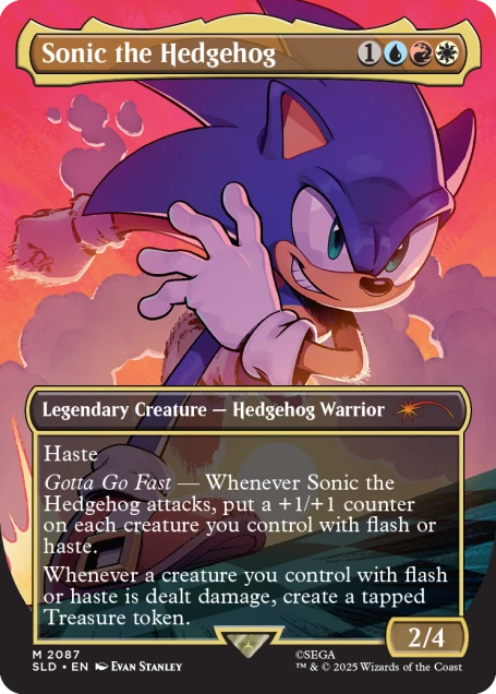 MTG Secret Lair - Friends & Foes Sonic The Hedgehog 