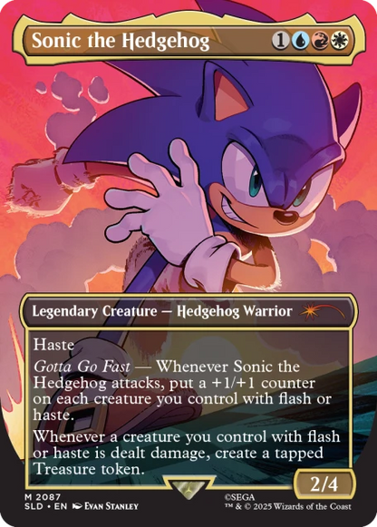MTG Secret Lair - Friends & Foes Sonic The Hedgehog 