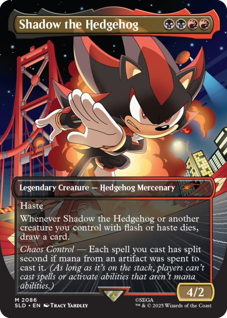 MTG Secret Lair - Friends & Foes Sonic The Hedgehog 