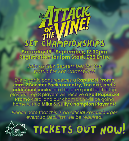 TICKET: Lorcana Store Championship Attack of the Vines - Saturday 19/09/26