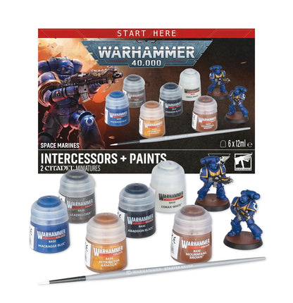 Warhammer 40K - Space Marines: Intercessors + Paints V.2