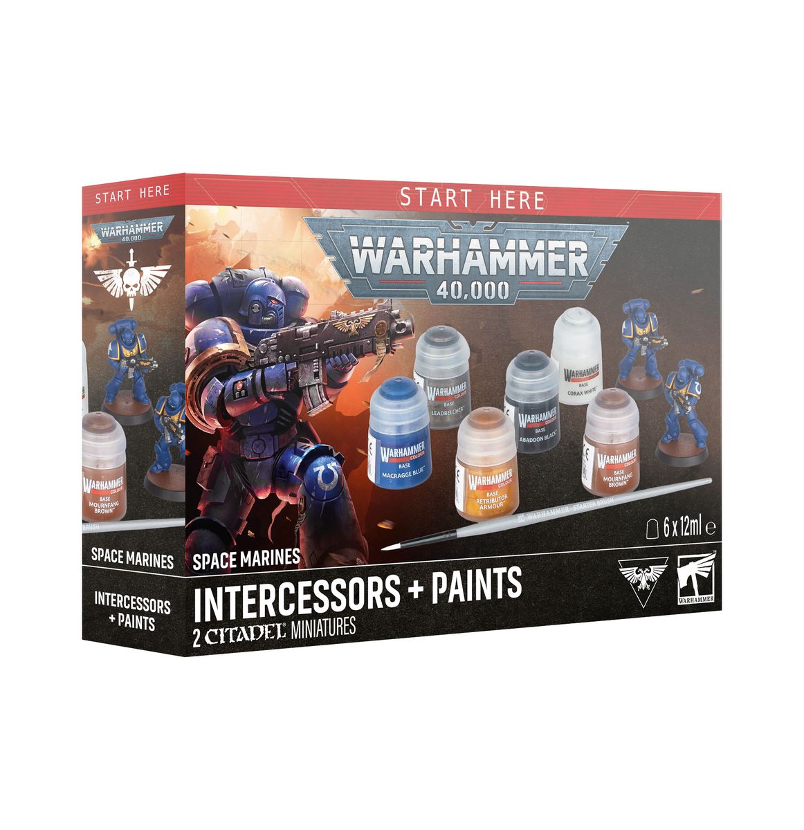 Warhammer 40K - Space Marines: Intercessors + Paints V.2