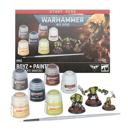 Warhammer 40K - Orks: Boyz + Paints