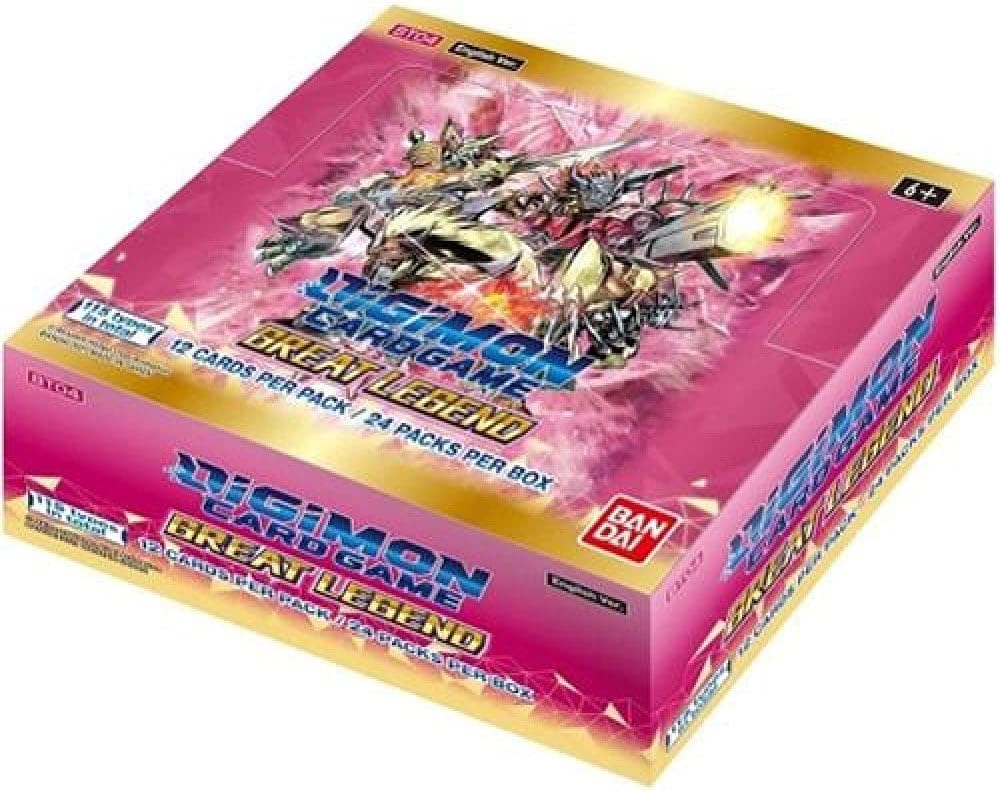 Digimon Card Game Great Legend | Sealed Booster Box of 24 Packs | BT04