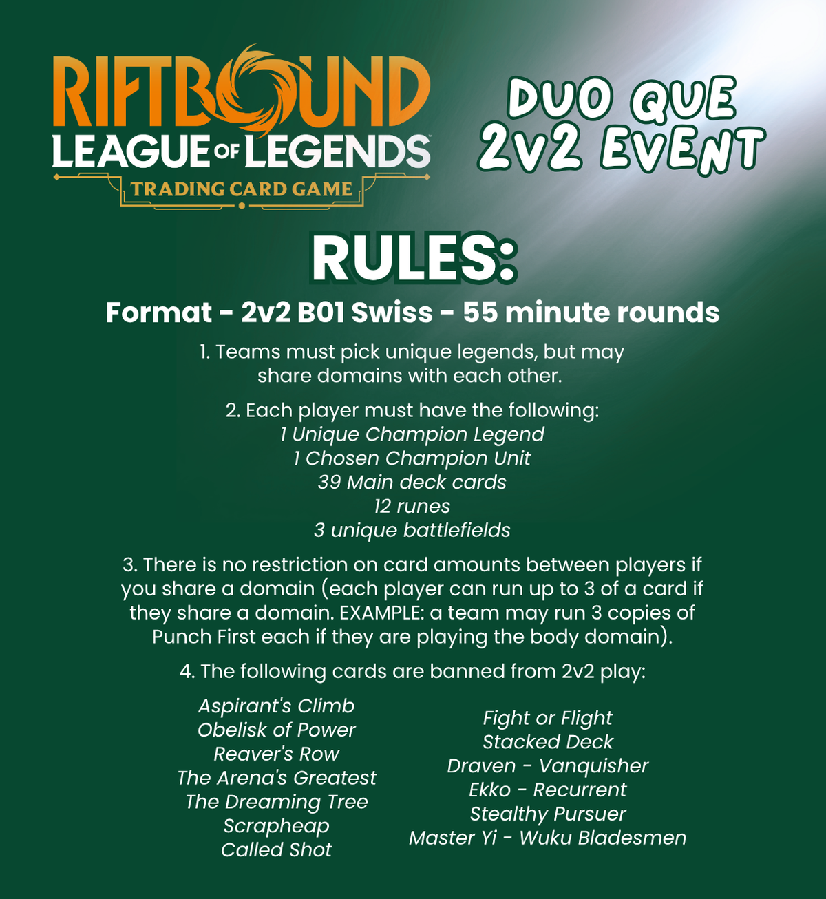 TICKET: RIFTBOUND 2v2 Event Series 1 - 24/10/2026