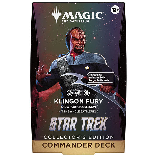 PRE-ORDER: Magic The Gathering - Star Trek Collector Commander Deck Klingon Fury