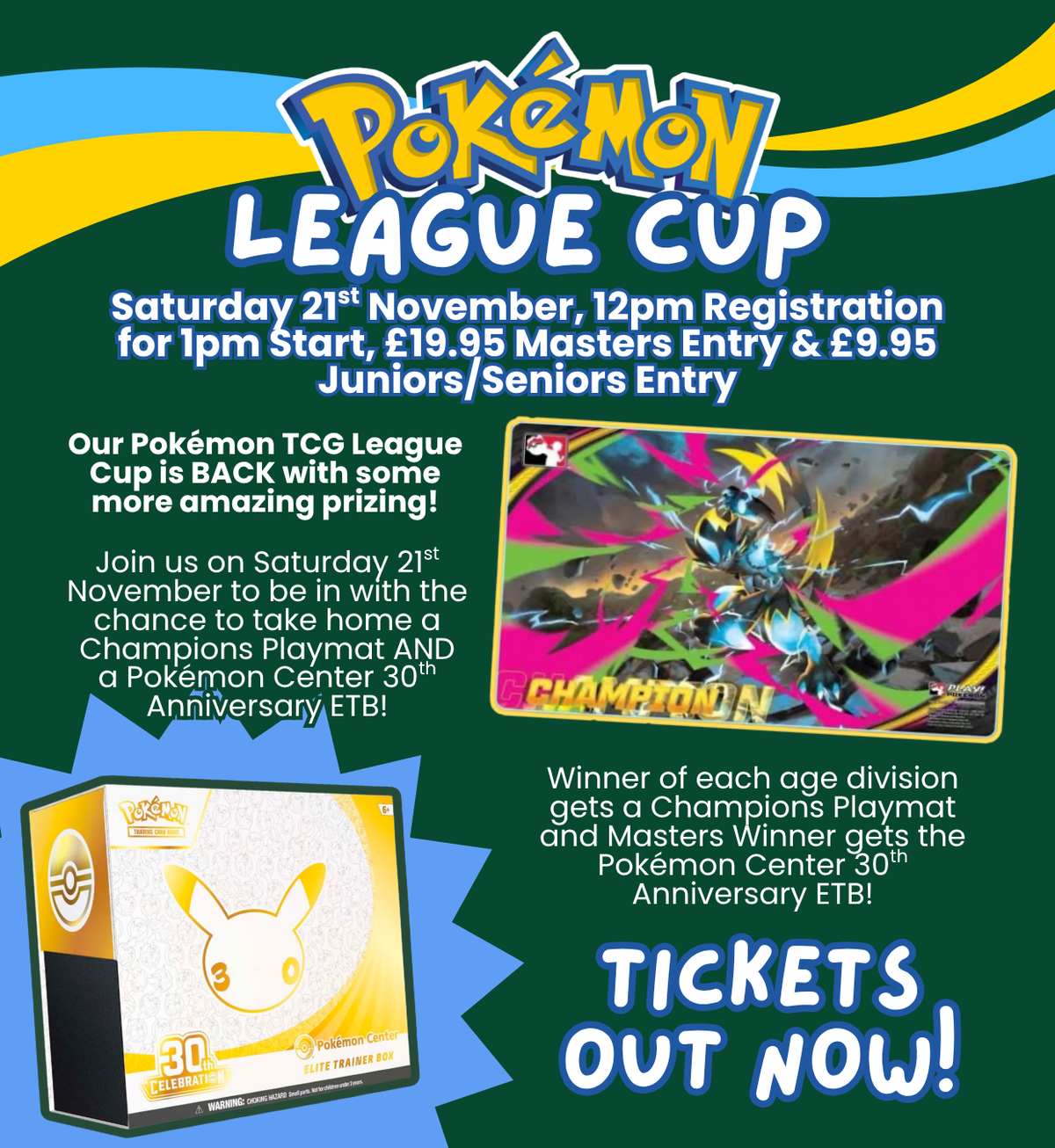 TICKET: Pokémon TCG - Official Pokémon Cup - 21/11/2026