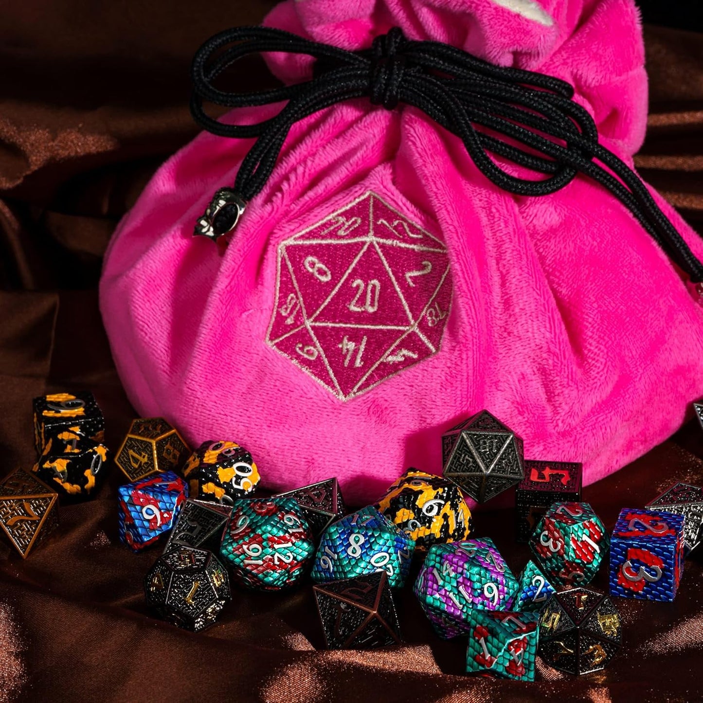 Velvet Vault Pink Dice Bag