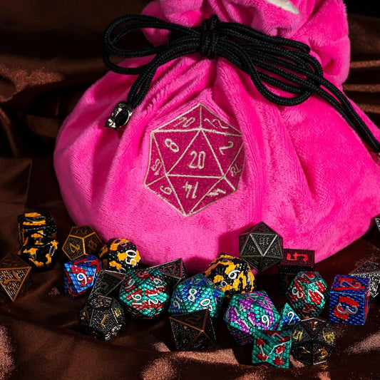 Velvet Vault Pink Dice Bag