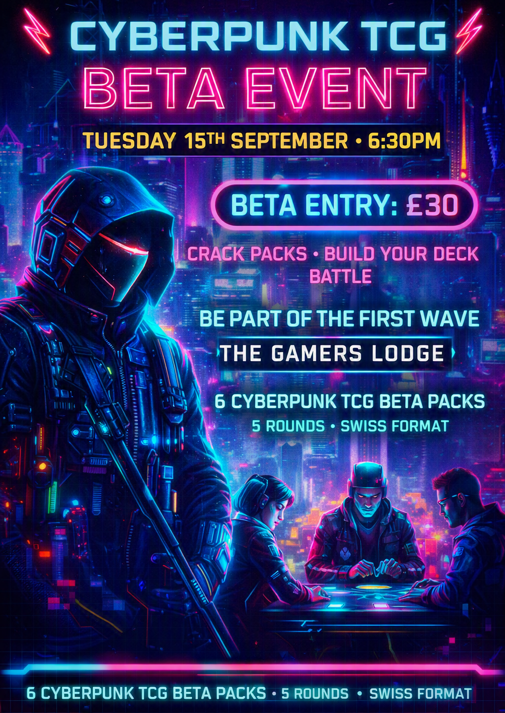 TICKET: Cyberpunk TCG: Beta Event - Tuesday 15/09/2026