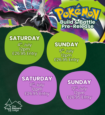 TICKET: Pokémon TCG: Pitch Black Build & Battle Pre-Release 1 - SATURDAY 04/07/26