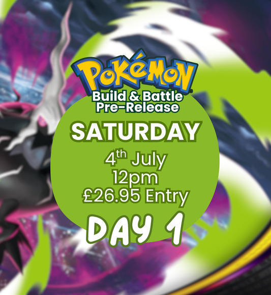 TICKET: Pokémon TCG: Pitch Black Build & Battle Pre-Release 1 - SATURDAY 04/07/26