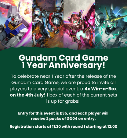 04/07/26 Gundam 1st Anniversary Win-A-Box Event Ticket