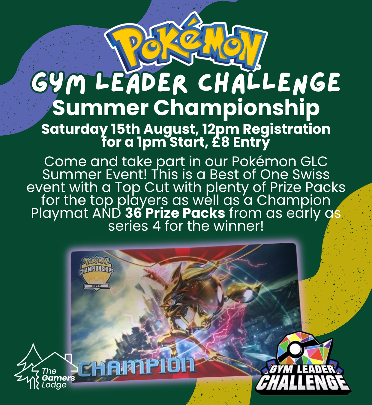 TICKET: Pokémon GLC Summer Championship Event - 15/08/2026