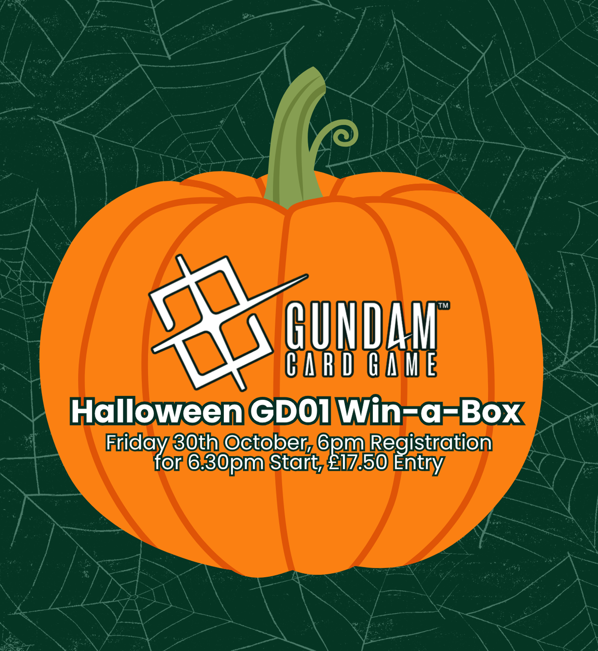 TICKET: Gundam TCG - Halloween Win-a-Box GD01 - Friday 30th October 2026