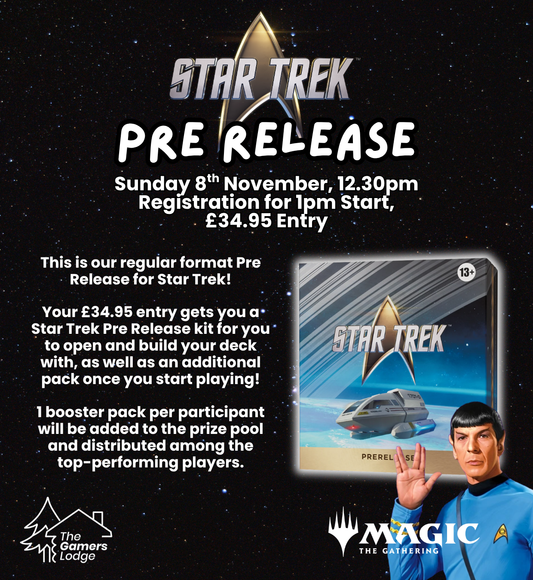 TICKET: MTG - Star Trek Pre-Release Weekend - Sunday 8th November 2026 