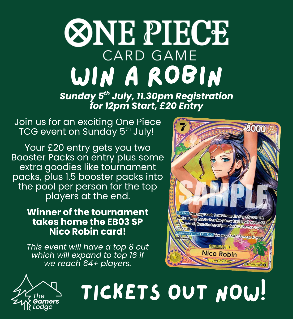 05/07/2026 - Win A Nico Robin Event - Ticket