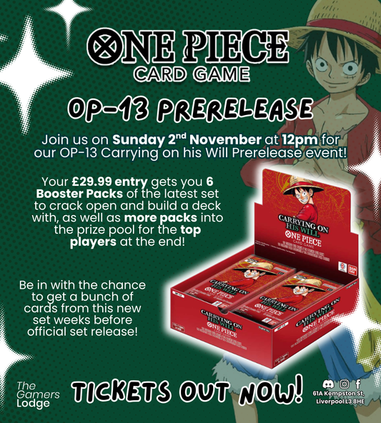 02/11/2025 - Pre Release One Piece OP13 - Ticket