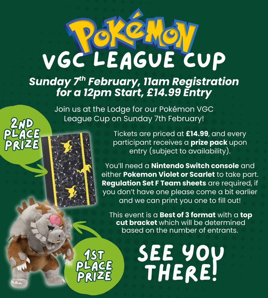 08/02/2025 Pokémon: VGC League Cup Event Ticket