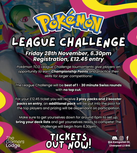 Pokémon TCG - Official Pokémon League Challenge! - 28th November 2025