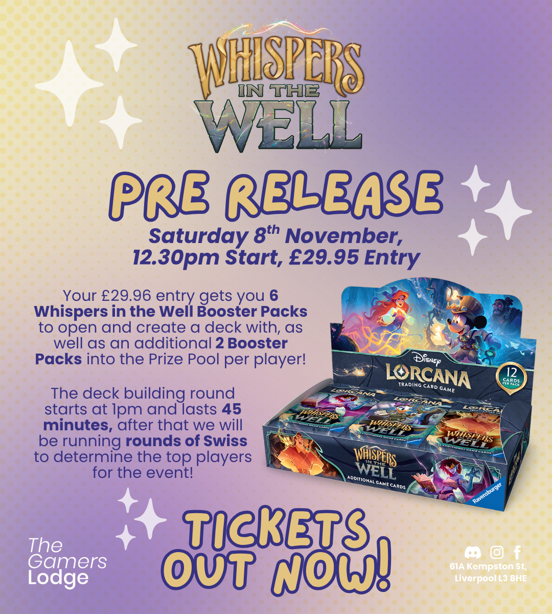08.11.25 Lorcana TCG Pre Release Event - Whispers in the well