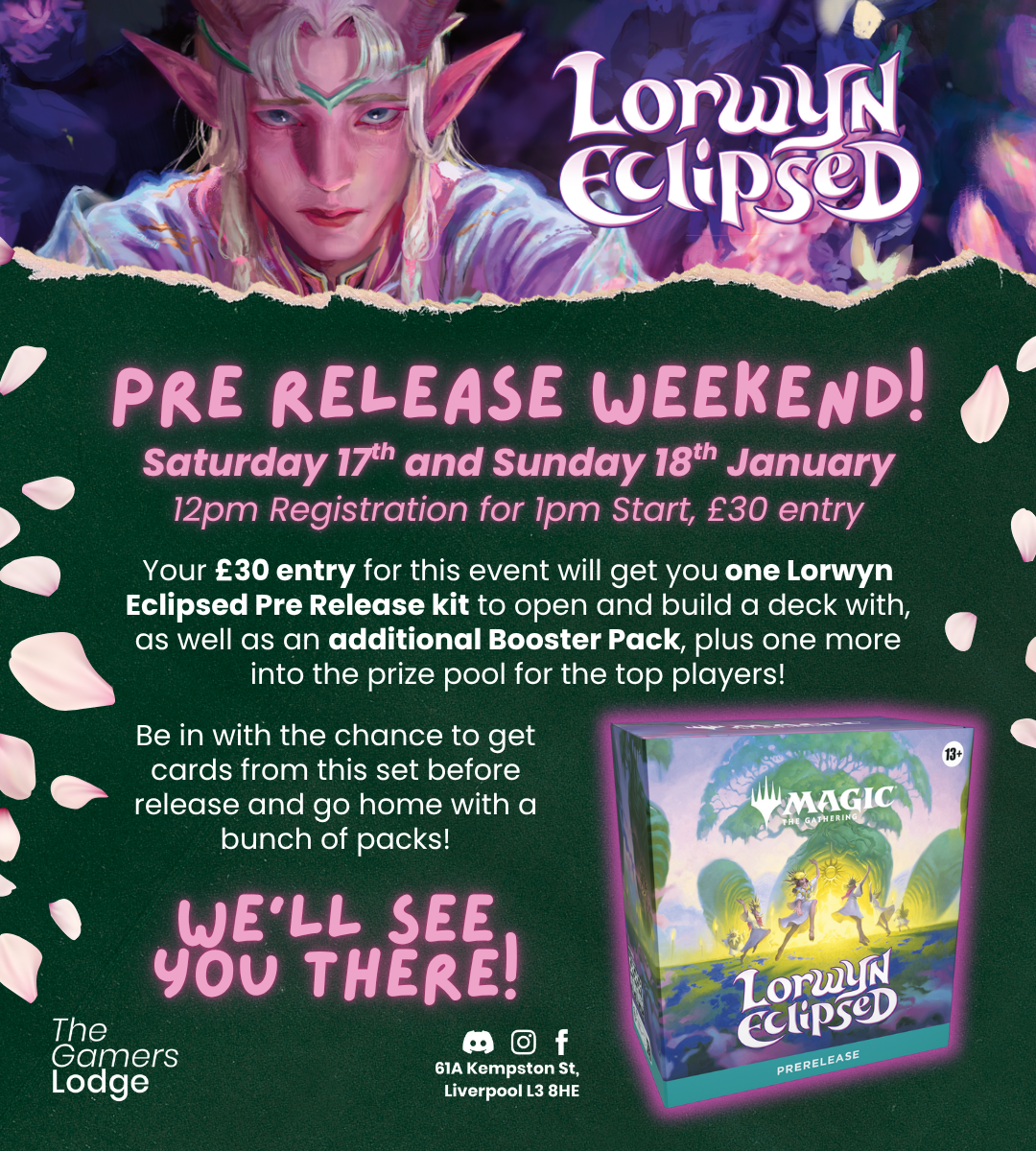 MTG Pre Release Weekend! Lorwyn Eclipsed Saturday 17th January 2026 