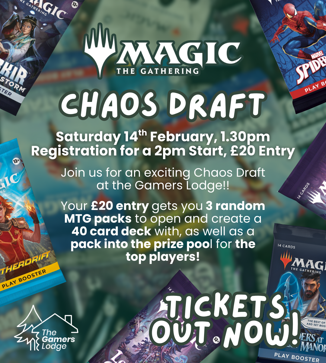 MTG Chaos Draft Event - SATURDAY 14th February 2026