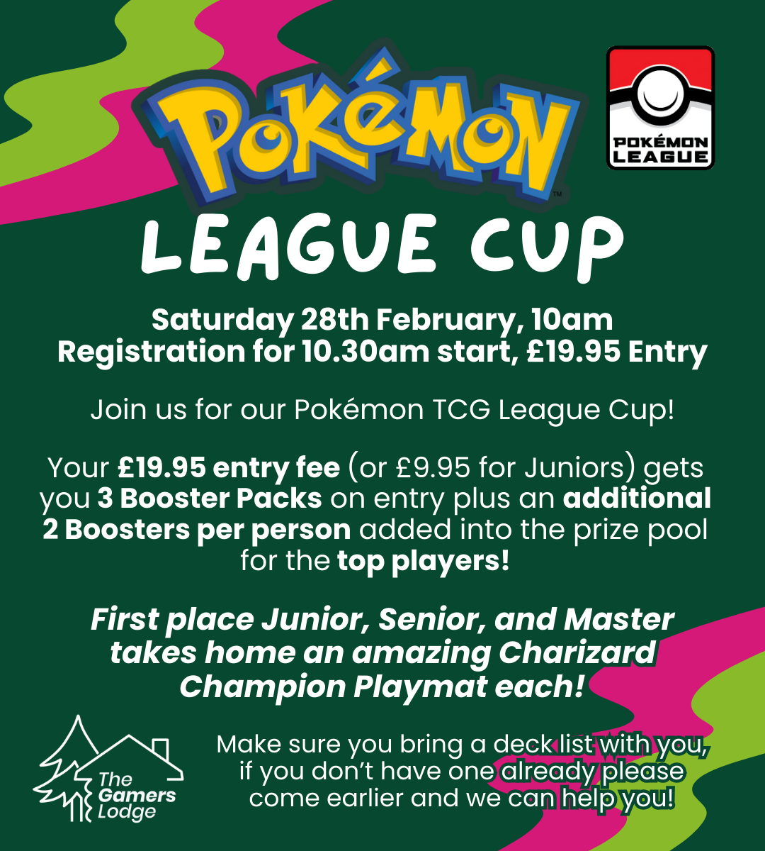 28/02/2026 TICKET - Pokémon TCG: Official Pokémon Cup!