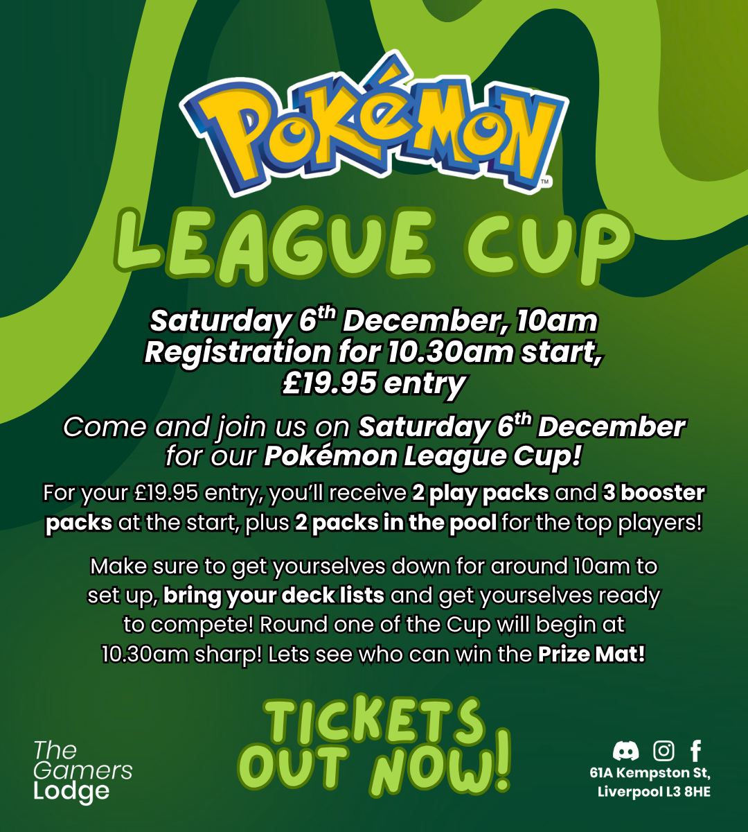 06/12/2025 TICKET - Pokémon Trading Card Game: Official Pokémon Cup!