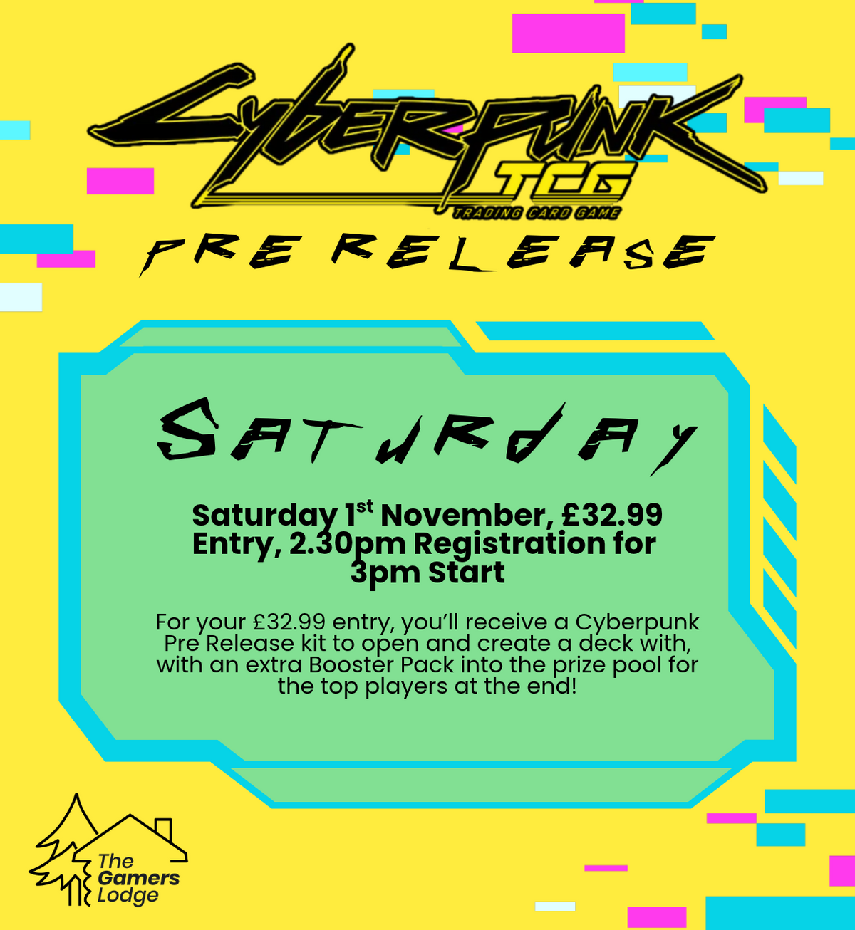 TICKET: Cyberpunk TCG: Pre Release Event - Saturday 01/11/2026