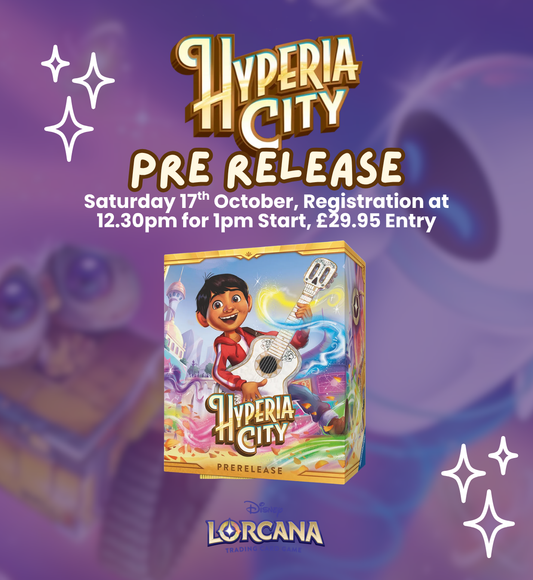 TICKET: Lorcana TCG - Hyperia City Pre Release Event - Saturday 17th October 2026