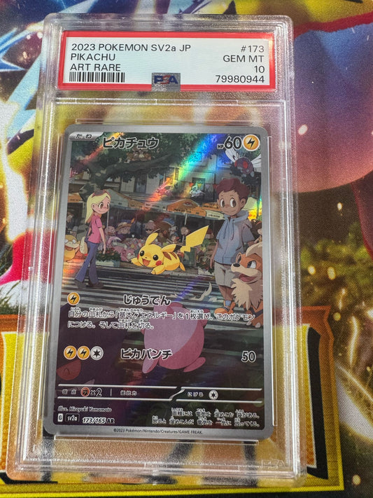 Pikachu Art Rare – PSA 10 GEM MINT – 2023 Pokémon 151 – 173/165 JAPANESE