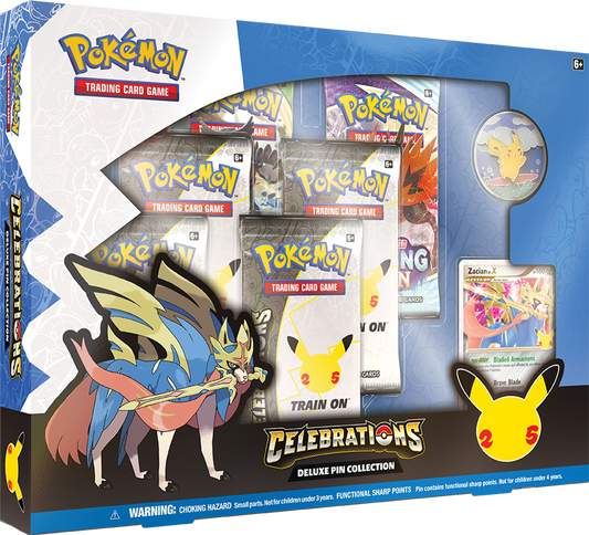 Pokemon Company TCG: Celebrations Deluxe Pin Collection - Zacian