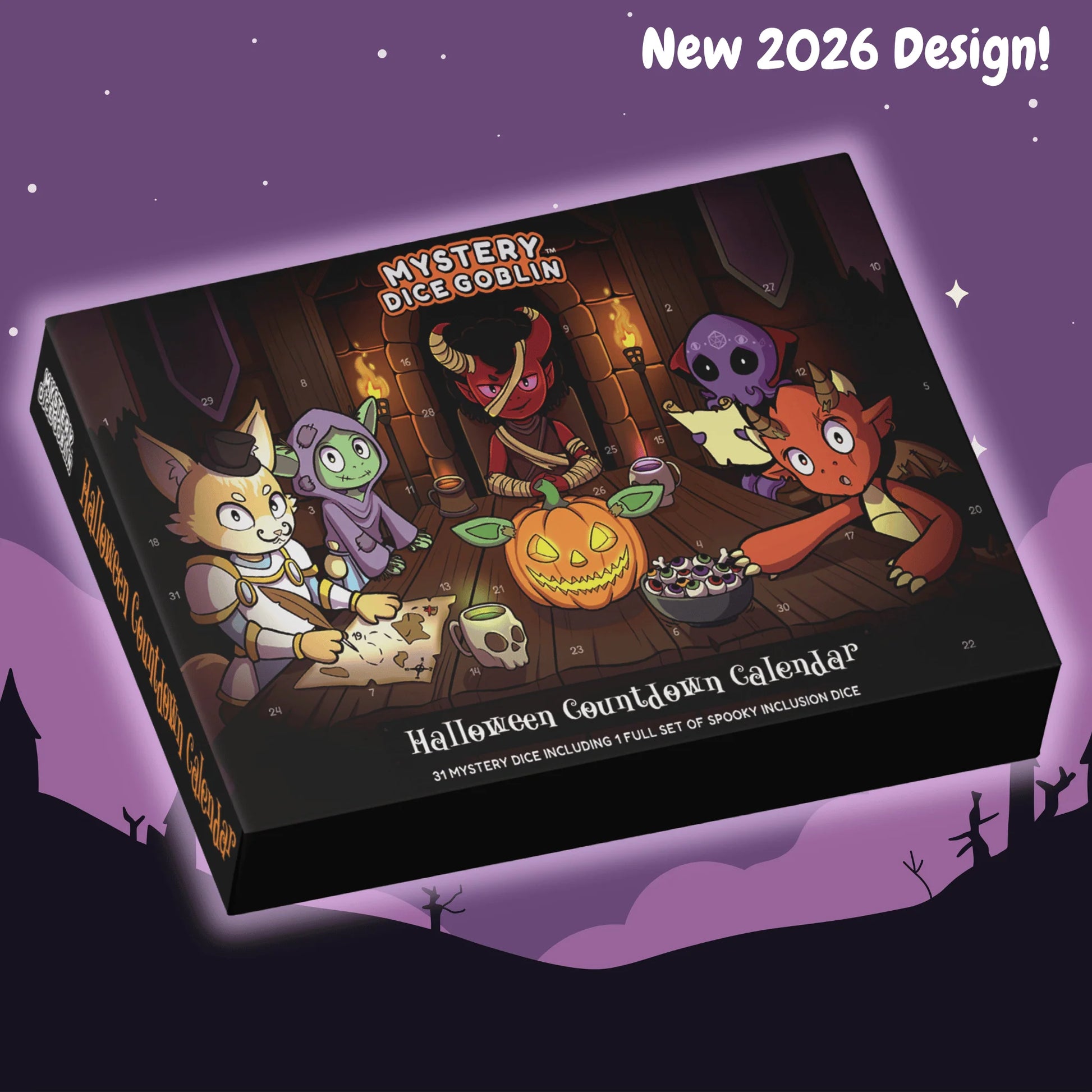 Mystery Dice Goblin: Halloween Dice Calendar - NEW 2026 Design