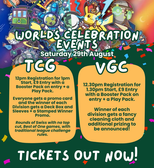 29/08/2026 TICKET - Pokémon TCG/VGC: Official Worlds Celebration Event!
